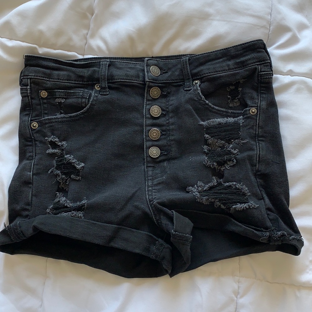 Black American Eagle Shorts